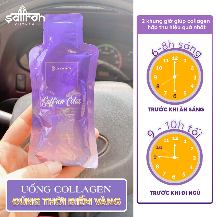 4. Hướng dẫn sử dụng hộp quà giáng sinh Collagen Saffron Colax