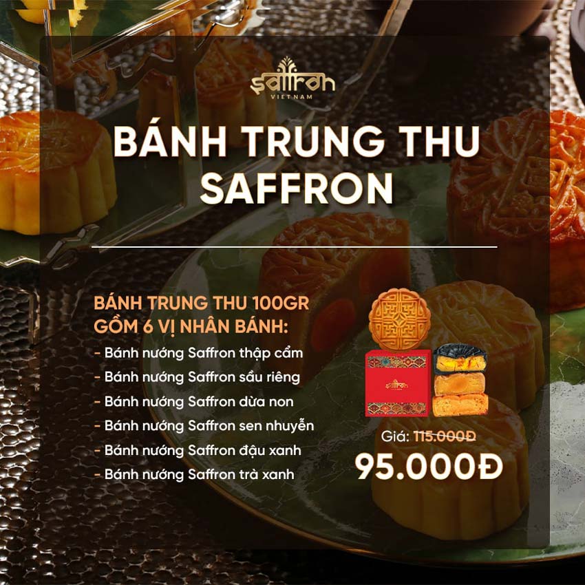Bánh trung thu Saffron