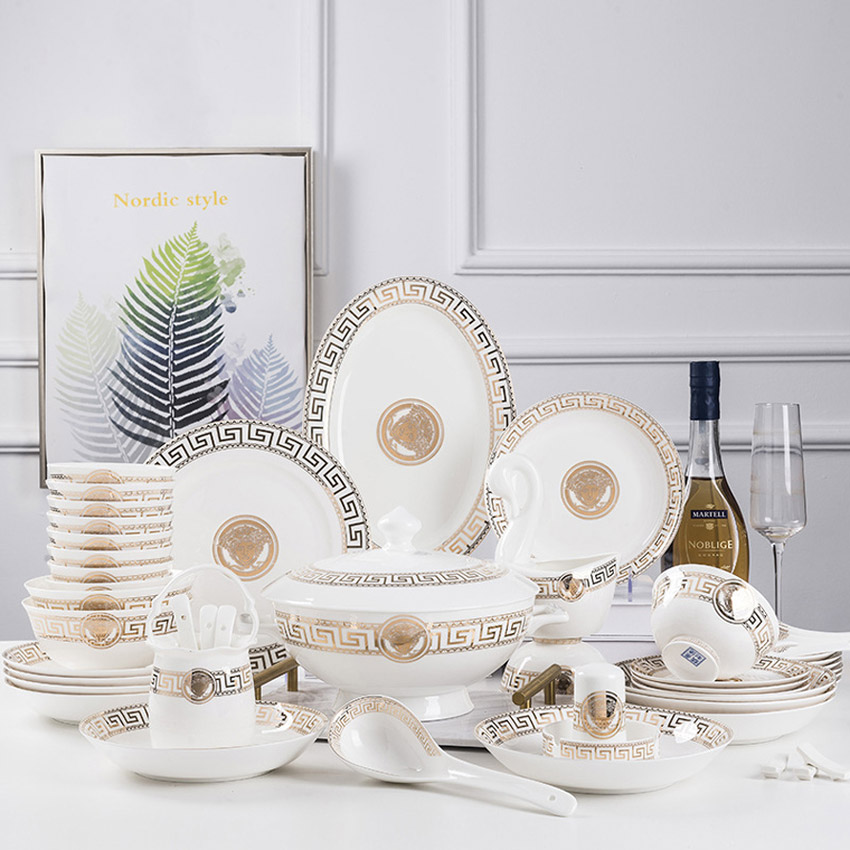 Bộ bát đĩa gốm sứ cao cấp