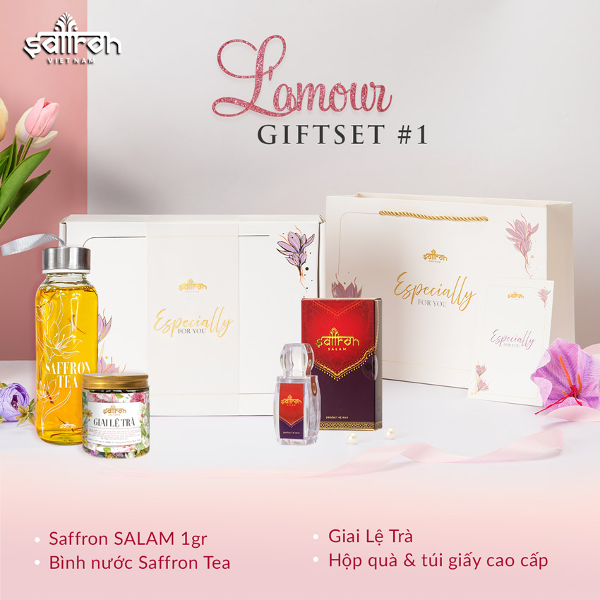 1. Hộp quà 20/10 cho nhân viên nữ Nhụy hoa nghệ tây Saffron