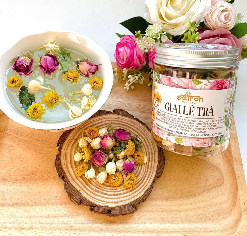 10. Trà hoa/trà thảo mộc dưỡng nhan