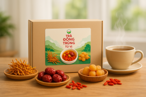 trà đông trùng tứ vị mộc hương sơn ngon bổ rẻ