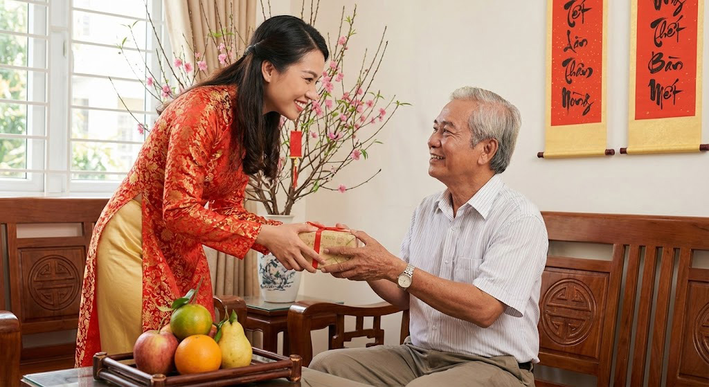 Cách Nói Khi Biếu Quà Tết Cho Chú Bác Lịch Sự, Ấm Áp 1